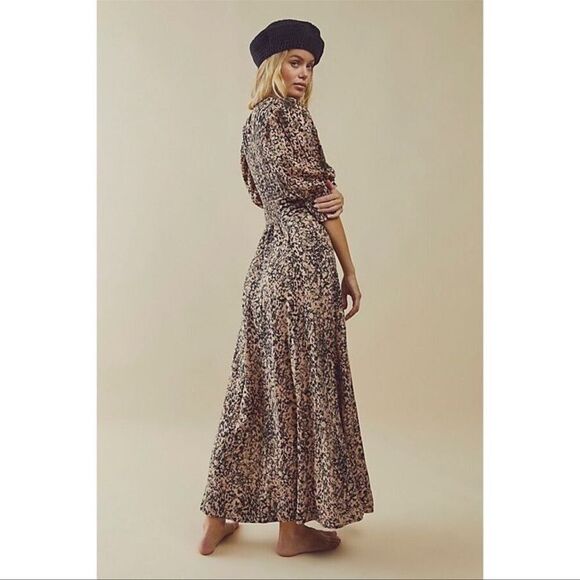 Free People String of Hearts printed Maxi dress size large NWOT - Picture 11 of 12